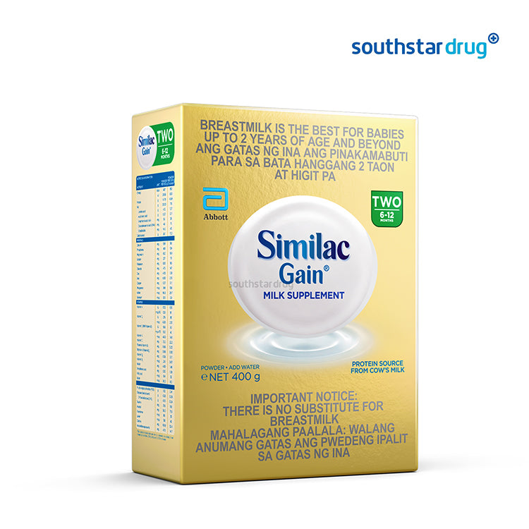 Similac Gain HMO 6 to 12 Months 400g Box