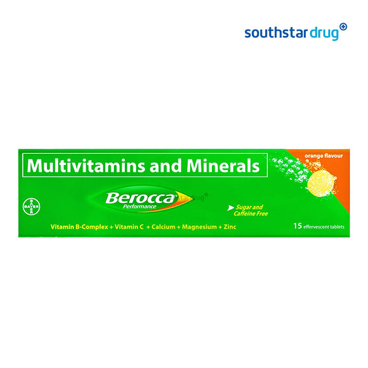 Berocca Orange Energy Vitamins Effervescent Tablets - 15s