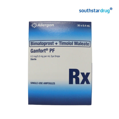 Rx: Ganfort PF 0.3mg / 5.0mg 0.4ml Solution