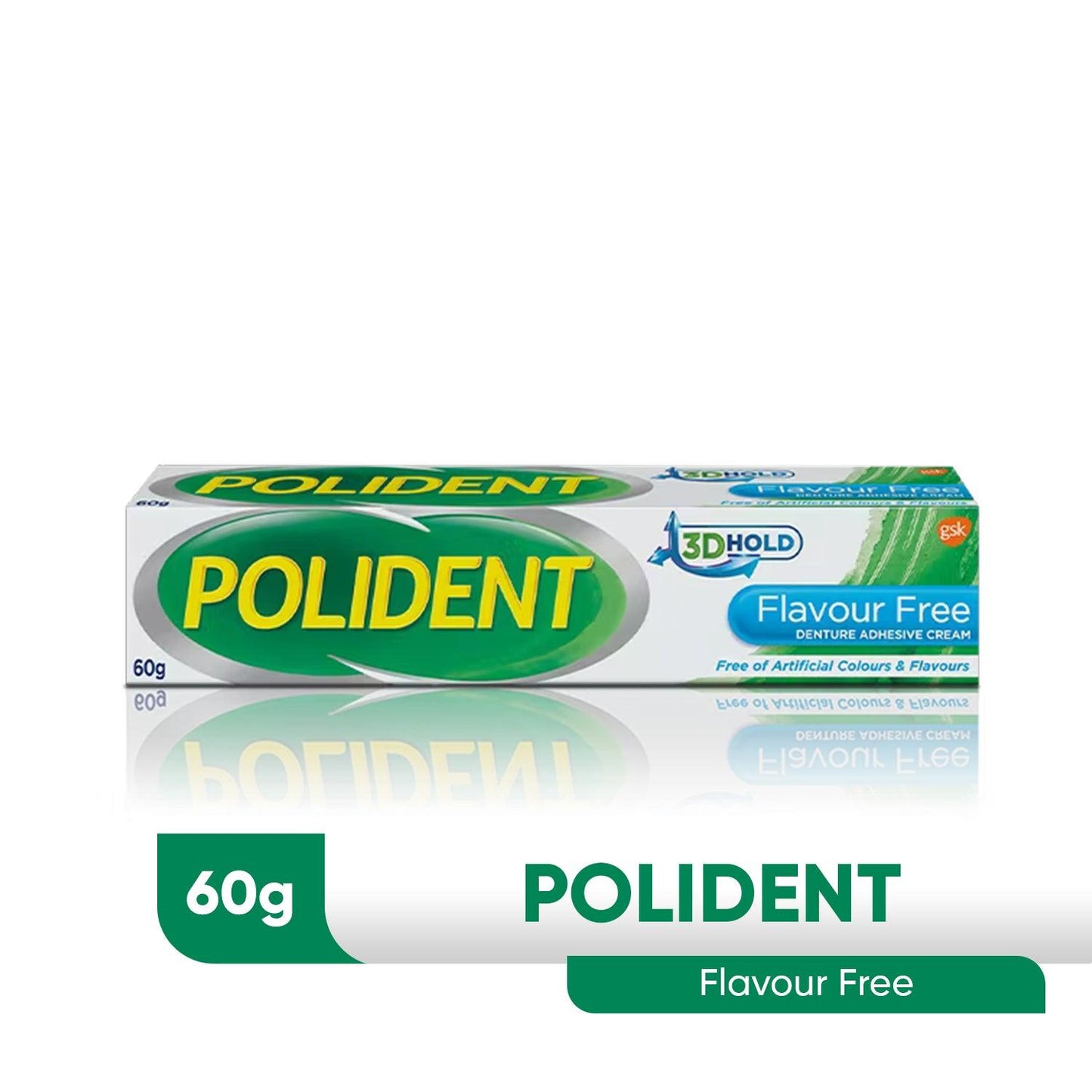 Polident Flavour Free Denture Adhesive Cream 60g - Southstar Drug