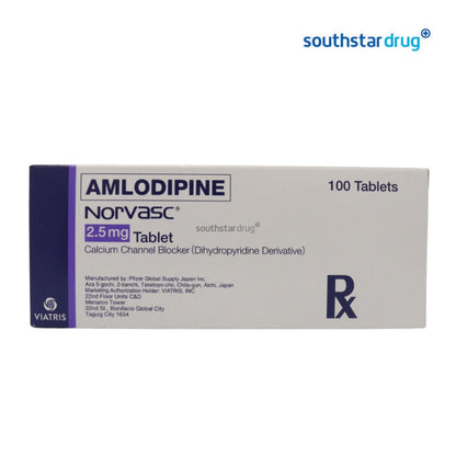 Rx: Norvasc 2.5mg Tablet
