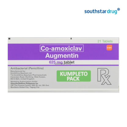 Rx: Augmentin 625mg Tablet 21x1