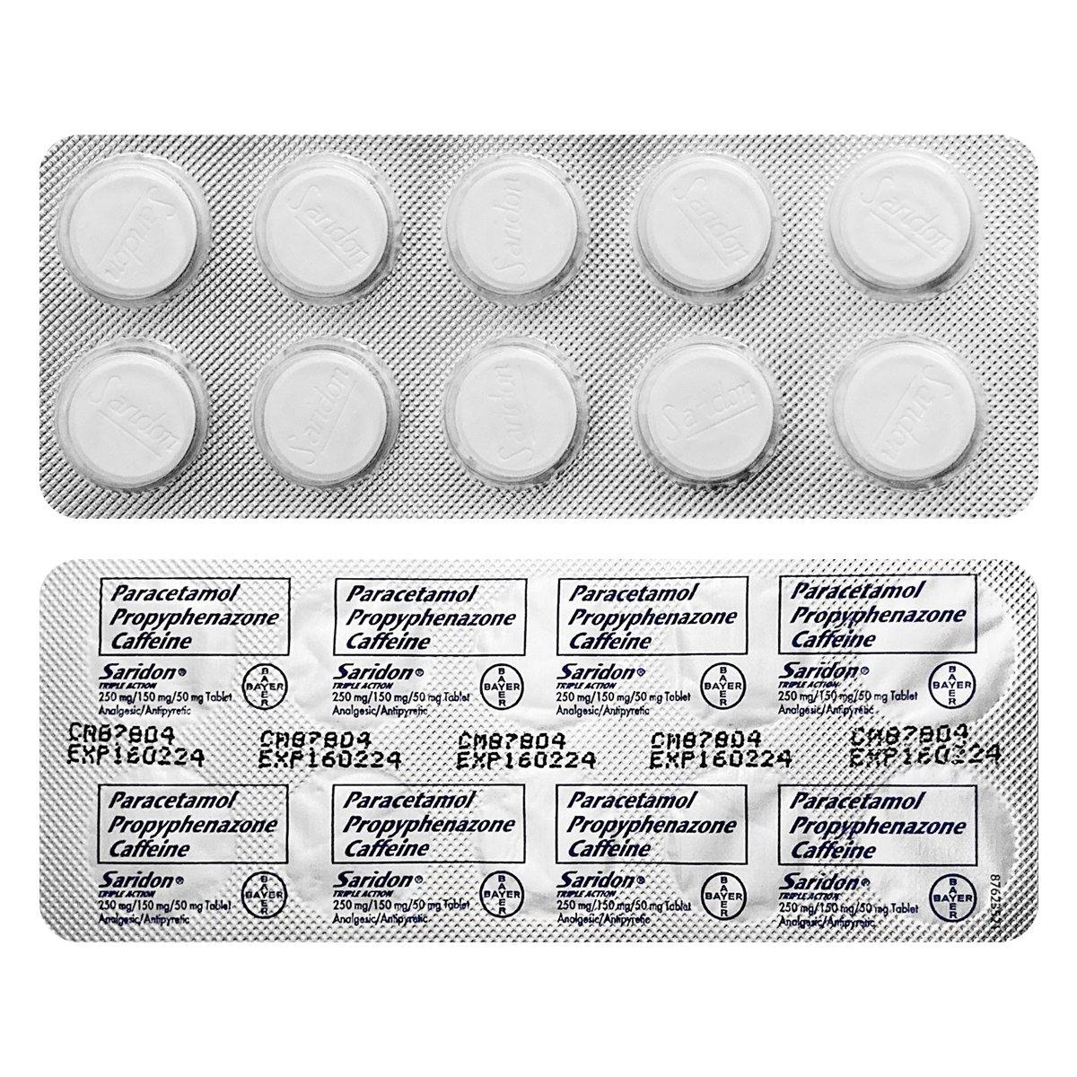 Saridon Triple Action Tablets - 10s - Southstar Drug