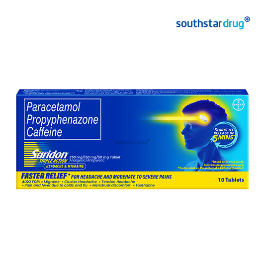 Saridon Triple Action Tablets - 10s