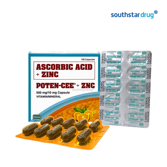 Potencee + ZN 500mg / 10mg Capsule - 30s