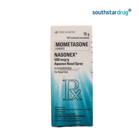 Rx: Nasonex 500mg / g 18 g Nasal Spray