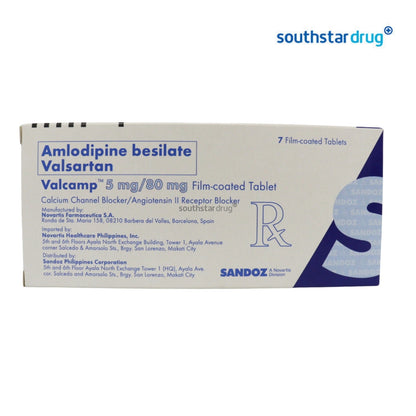 Rx: Valcamp 5mg / 80mg Tablet