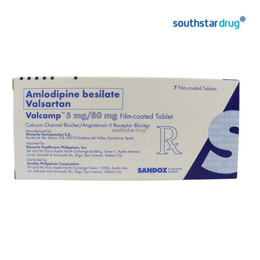 Rx: Valcamp 5mg / 80mg Tablet