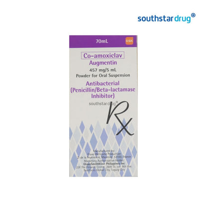 Rx: Augmentin 457mg / 5ml Mixed Fruit Flavor 70ml Suspension