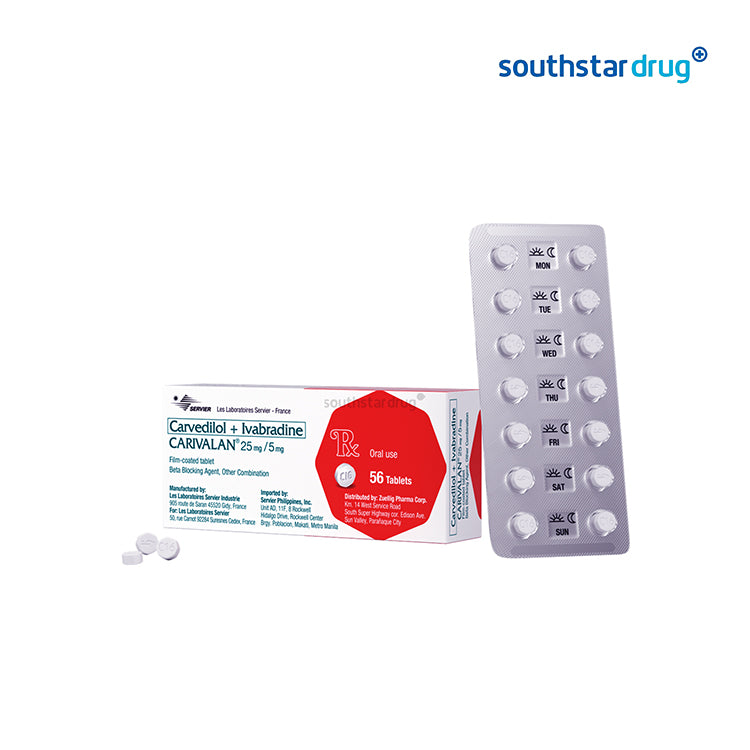 Rx: Carivalan 25mg / 5mg Tablet