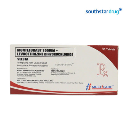 Rx: Velsta 10mg / 5mg Tablet