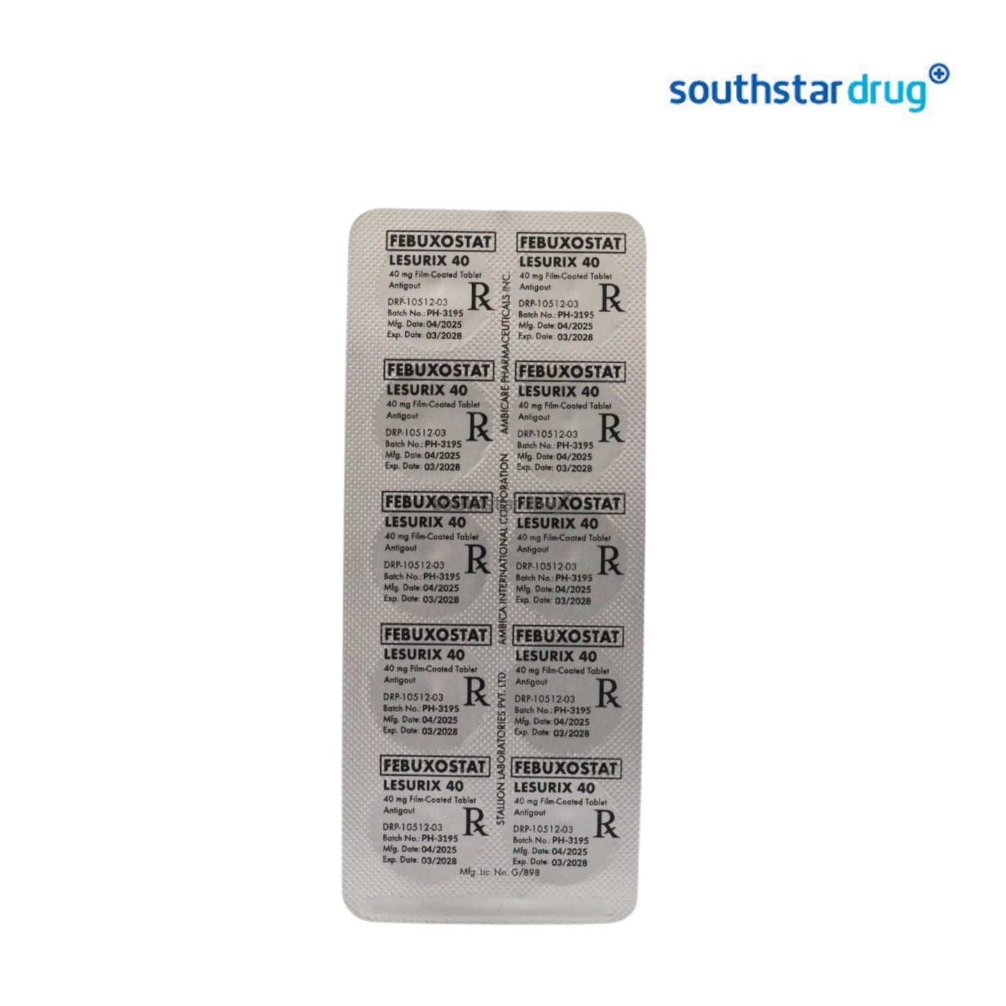 Rx: Lesurix 40mg Tablet