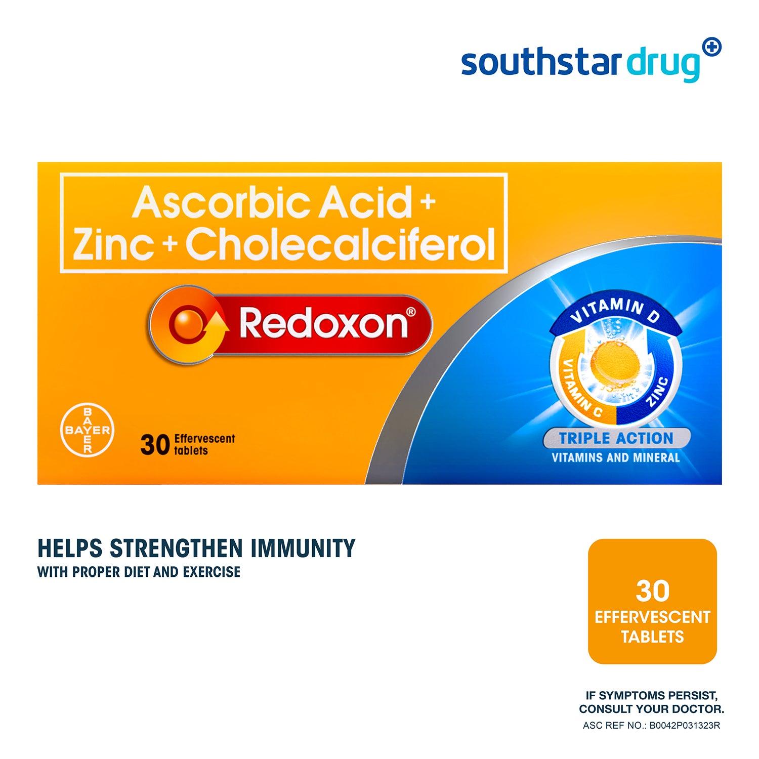 Redoxon Triple Action Effervescent Orange - 30s - Southstar Drug