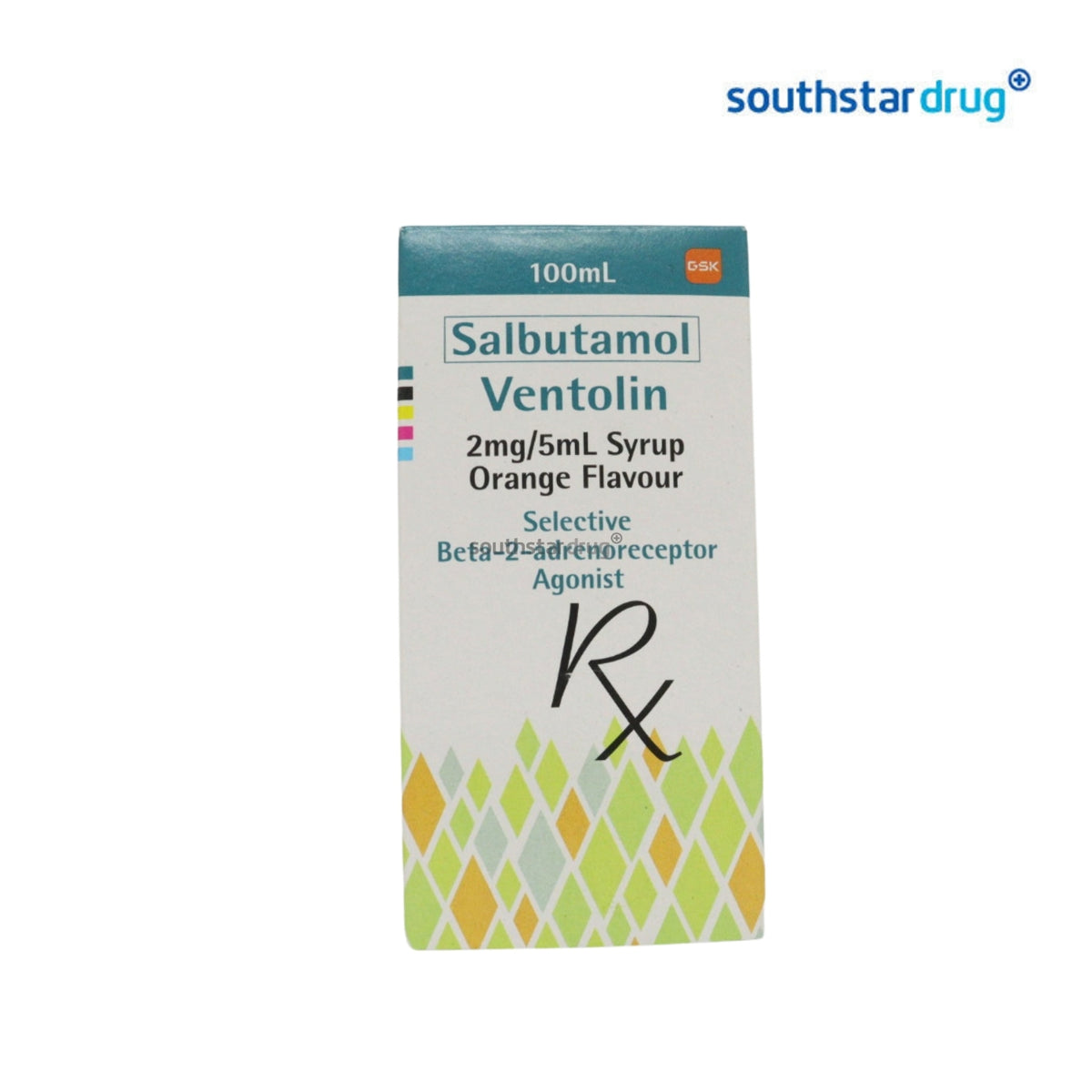 Rx: Ventolin 2mg/5ml Orange Flavour Syrup 100ml