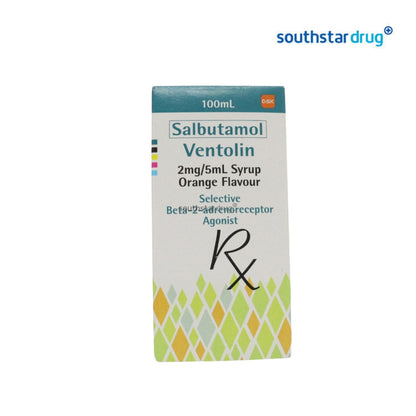 Rx: Ventolin 2mg/5ml Orange Flavour Syrup 100ml