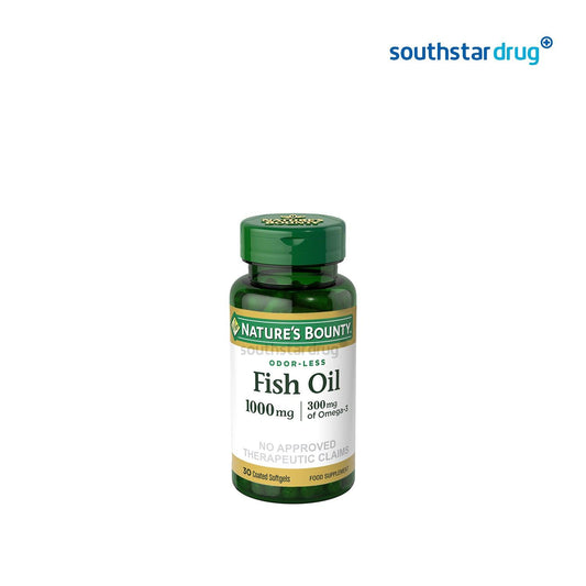 Nature's Bounty 1000mg Fish Oil Softgel - 30s - Southstar Drug