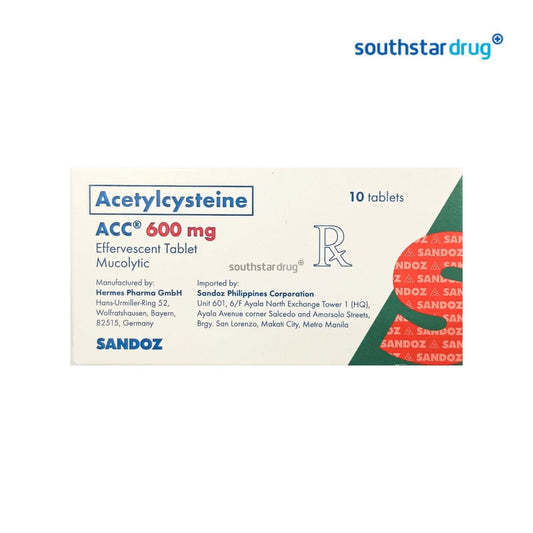 Rx: Acc 600mg Effervescent Tablet
