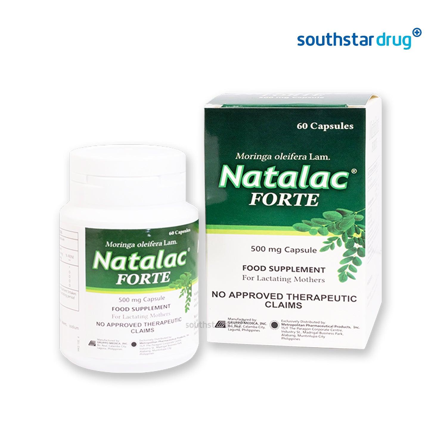 Natalac Forte 500mg Capsule - 20s - Southstar Drug