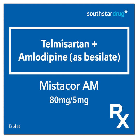 Rx: Mistacor AM 80mg/5mg Tablet - Southstar Drug