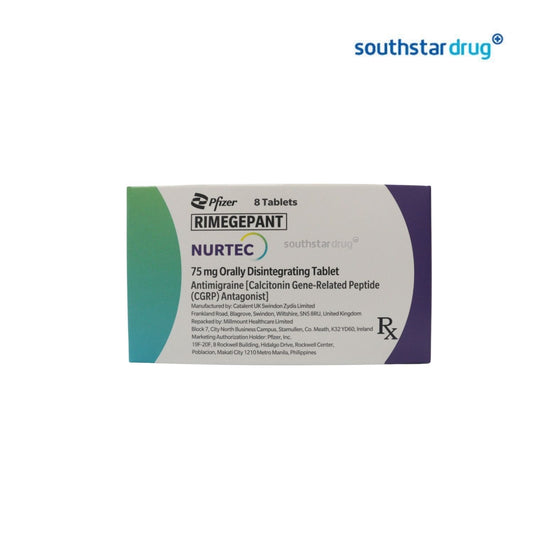 Rx: Nurtec ODT 75mg Orally Disintegrating Tablet