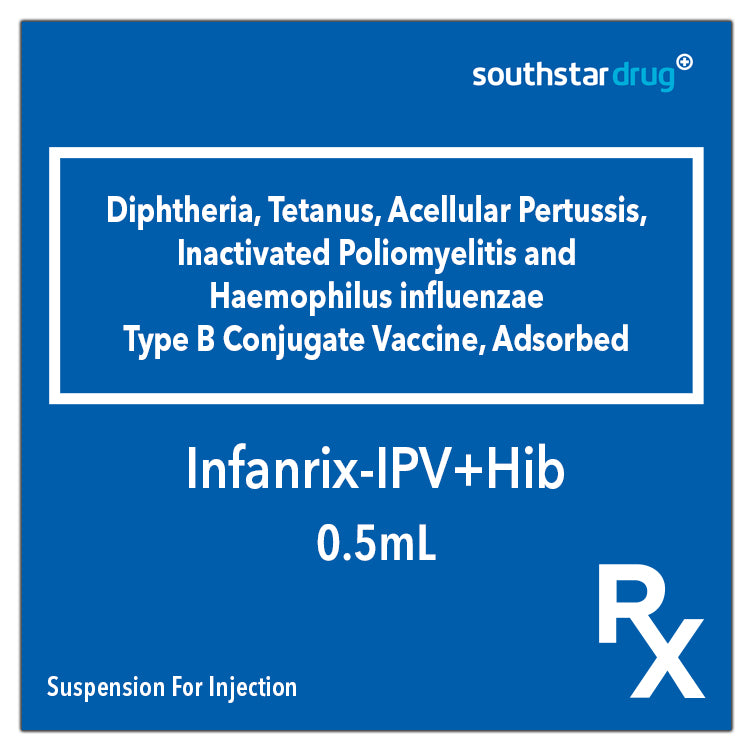 Rx: Infanrix IPV+Hib 0.5ml Suspension for Injection
