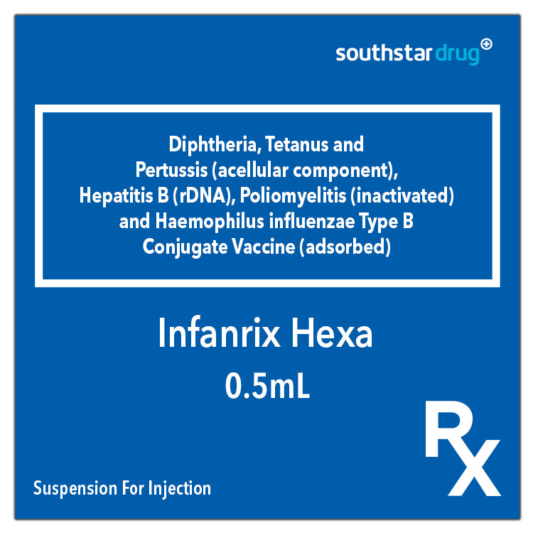 Rx: Infanrix Hexa 0.5ml Suspension for Injection