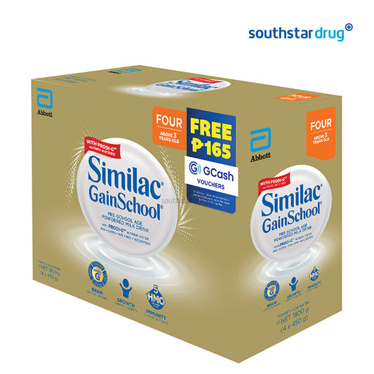 Similac GainSchool 3+ Four Free 165g Cash