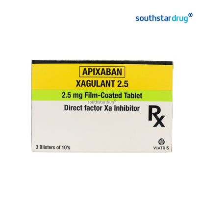 Rx: Xagulant 2.5 2.5mg Film-Coated Tablet