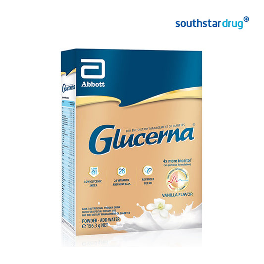 Glucerna Vanilla Adult Nutritional Powder Milk 156.3g Box