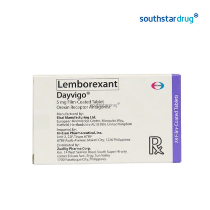 Rx: Dayvigo 5mg Film-coated Tablet