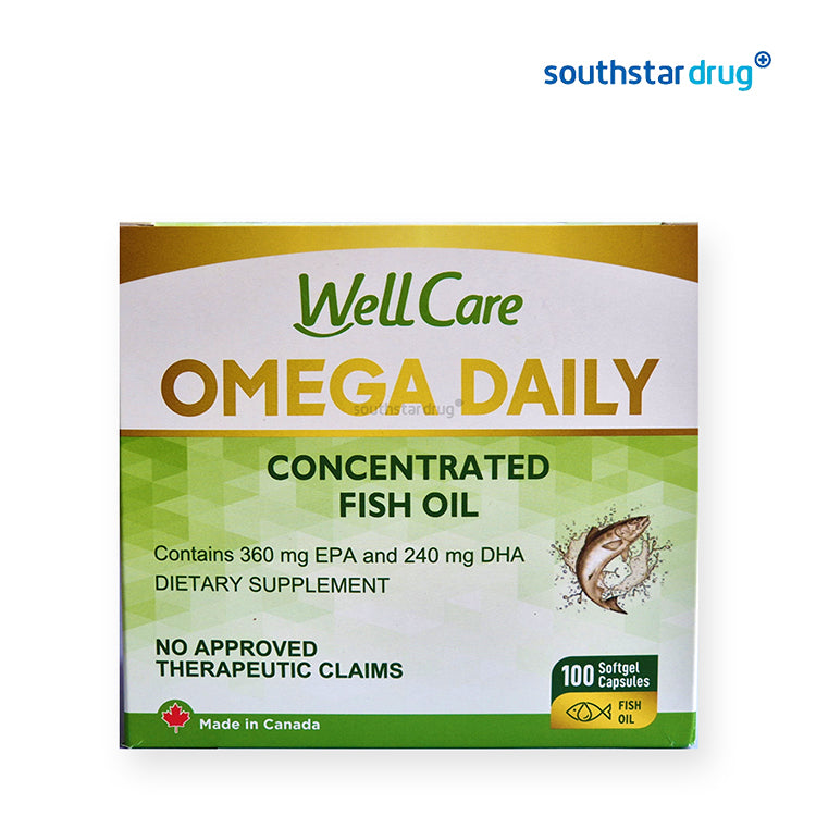 Wellcare Omega Daily Softgel Capsules (10pcs) – Wellness Supplement, Daily Nutrition Support