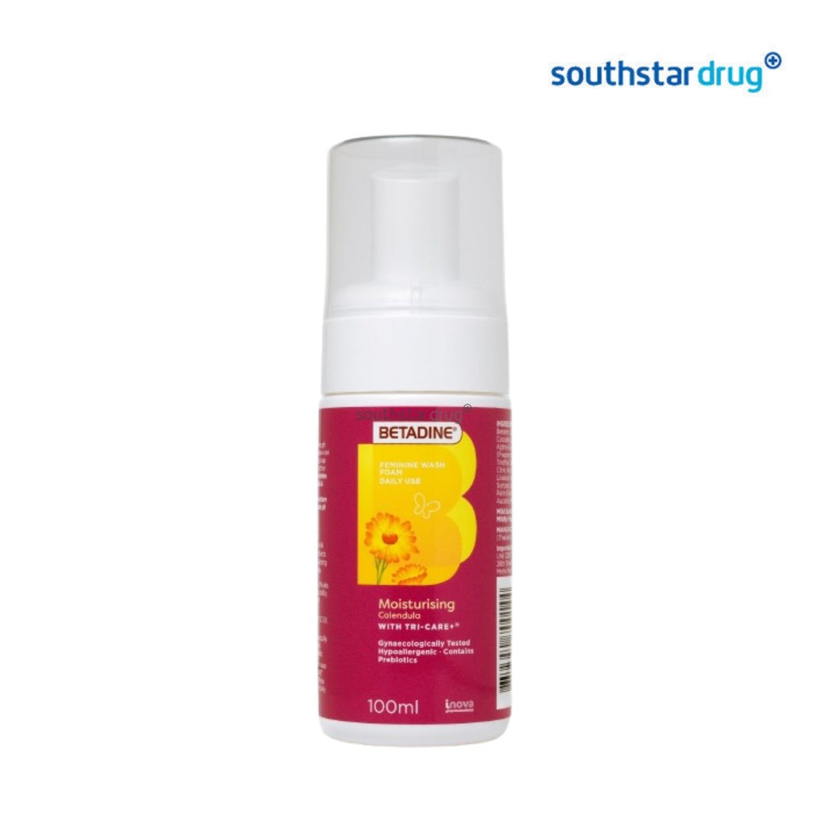 Betadine Feminine Wash Foam Calendula 100ml Pump