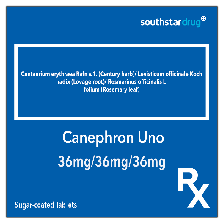 Rx: Canephron Uno 36mg/36mg/36mg Sugar-coated Tablet