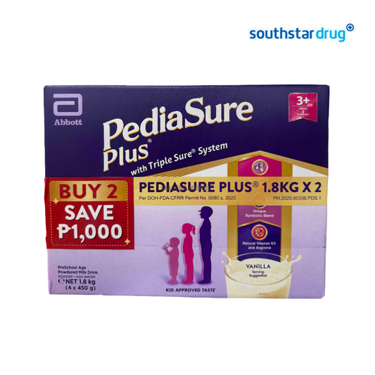 Pediasure Plus 3+ Vanilla Milk Powder 1.8kg Twin Pack