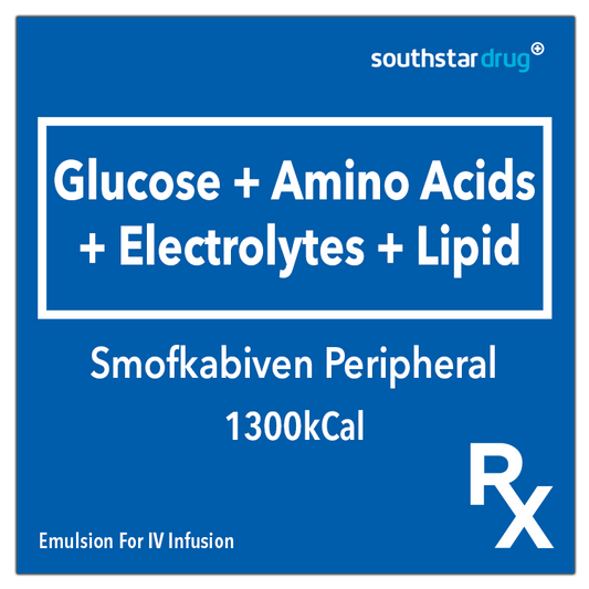 Rx: Smofkabiven Peripheral 1300kcal Emulsion For IV Infusion