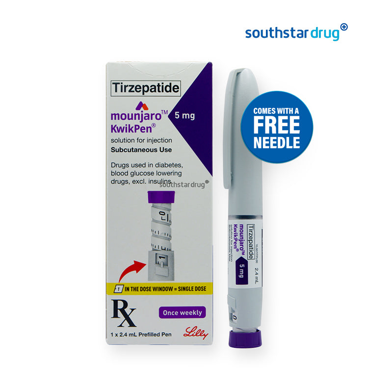 Rx: Mounjaro KwikPen 5mg Solution for Subcutaneous Injection / Pen