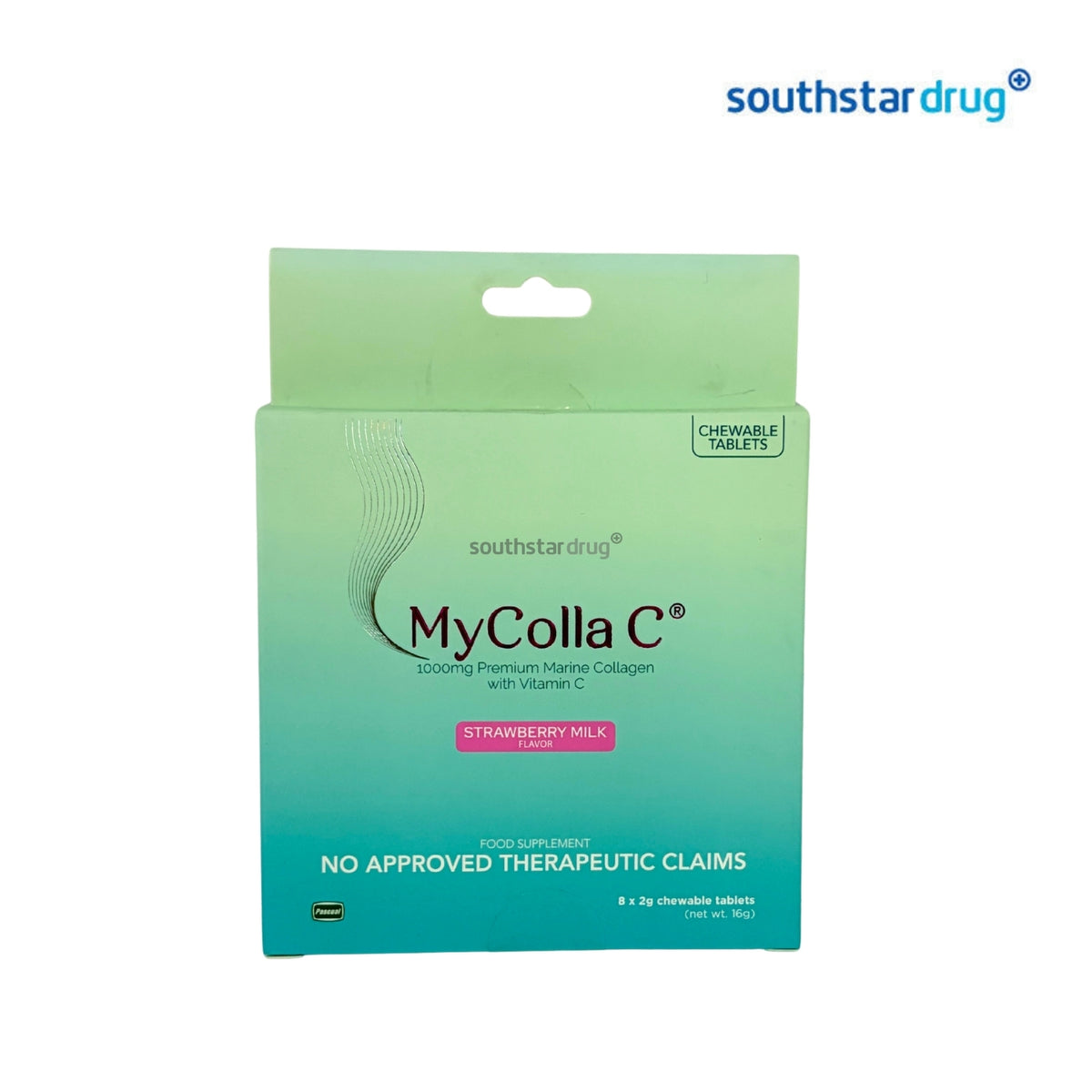 MyColla C 1000mg Chewable Tablet 1pc – Collagen and Vitamin C Wellness Support