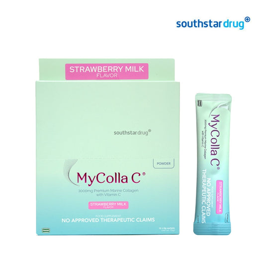 My Colla C (4pcs Sachets) Strawberry Milk Flavor - Premium Marine Collagen with Vitamin C
