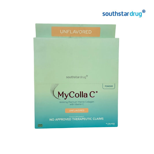 MyColla C Unflavored Collagen Powder 3000mg (4 Sachets) – Collagen and Vitamin C Wellness Support