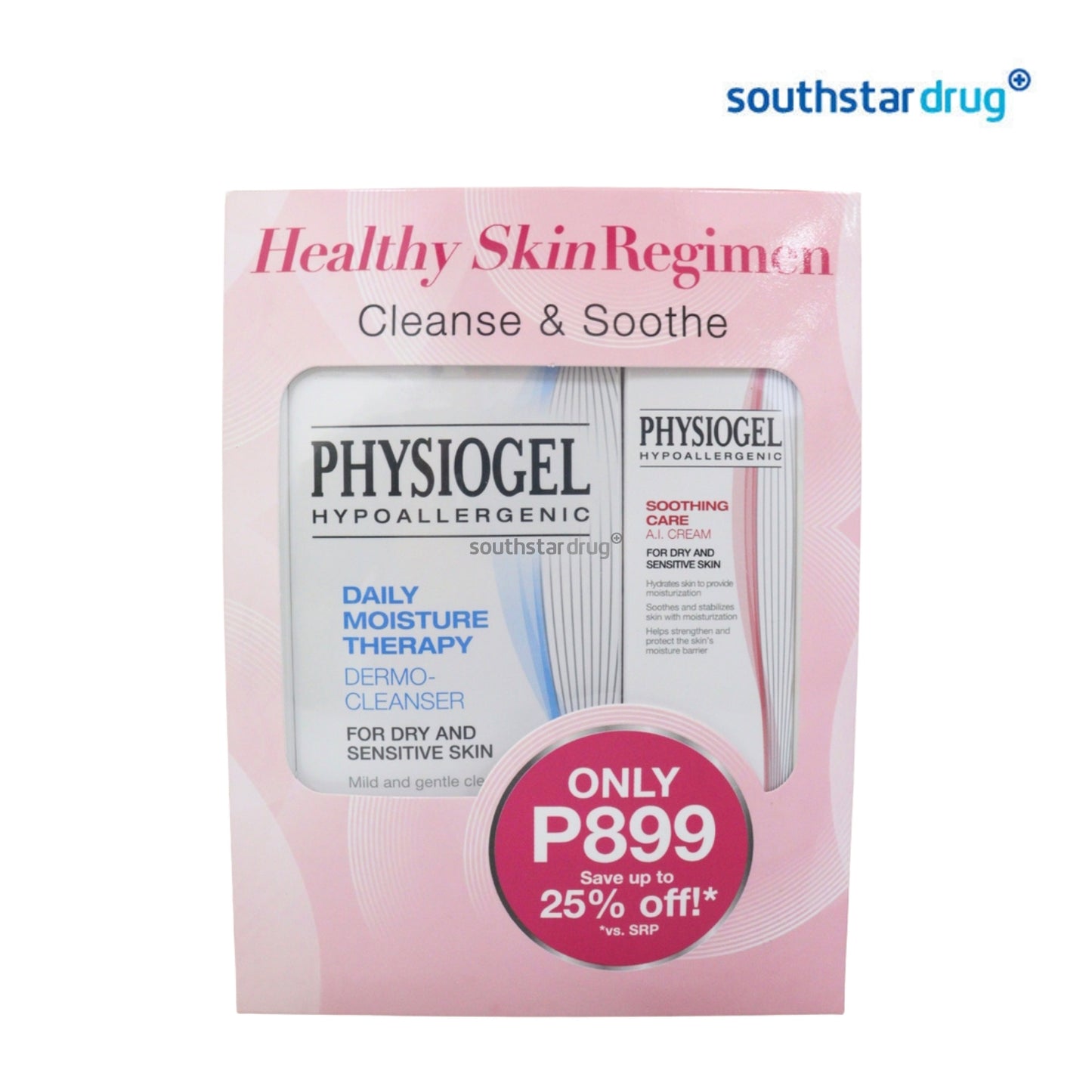 Physiogel Healthy Skin Regimen Set – Daily Cleansing and Moisturizing Skin Care