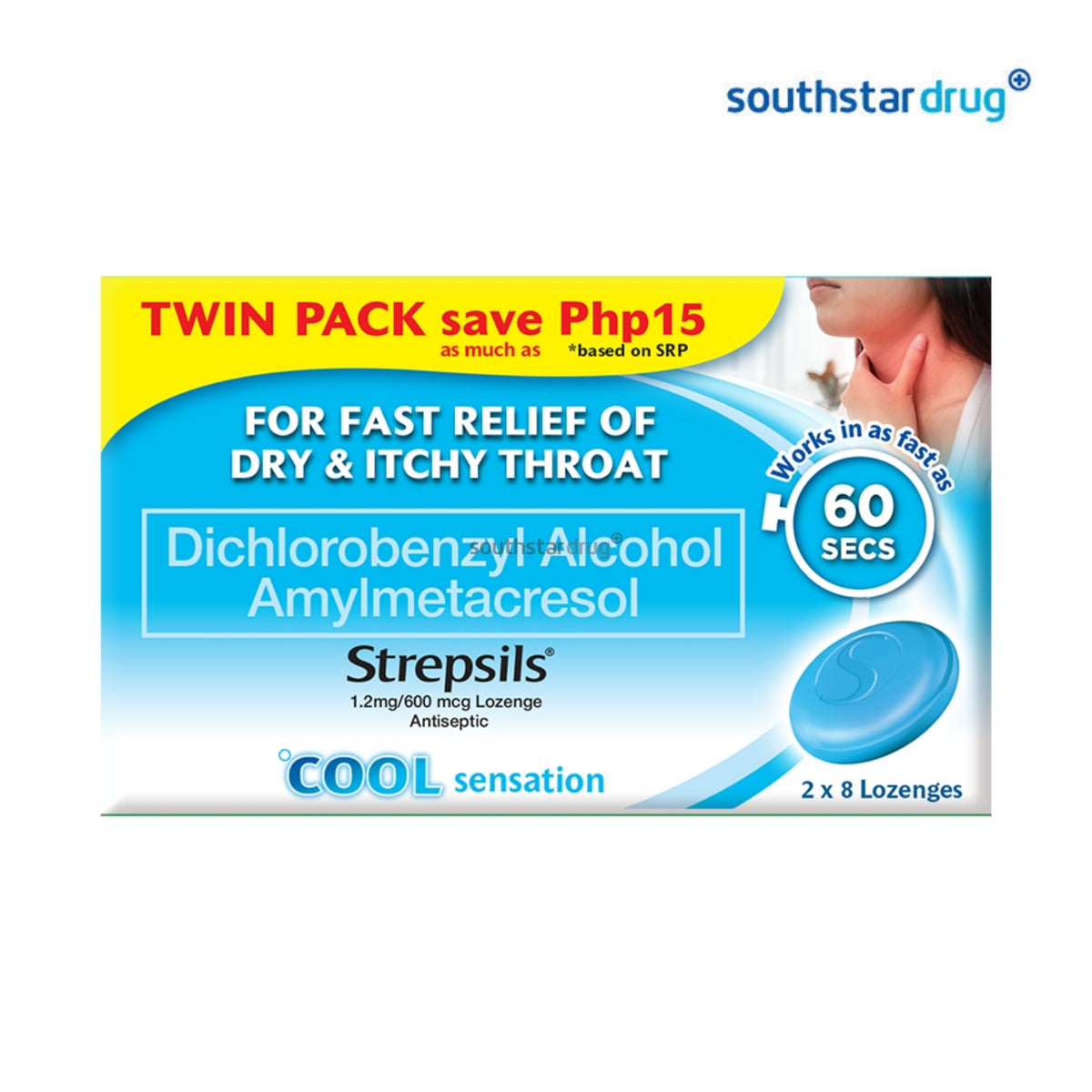 Strepsils Cool Sensation Lozenges 8 x 2 Twin Pack