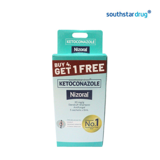 Nizoral Shampoo 20mg/g 6ml (4+1 Pack) – Anti-Dandruff Hair Care