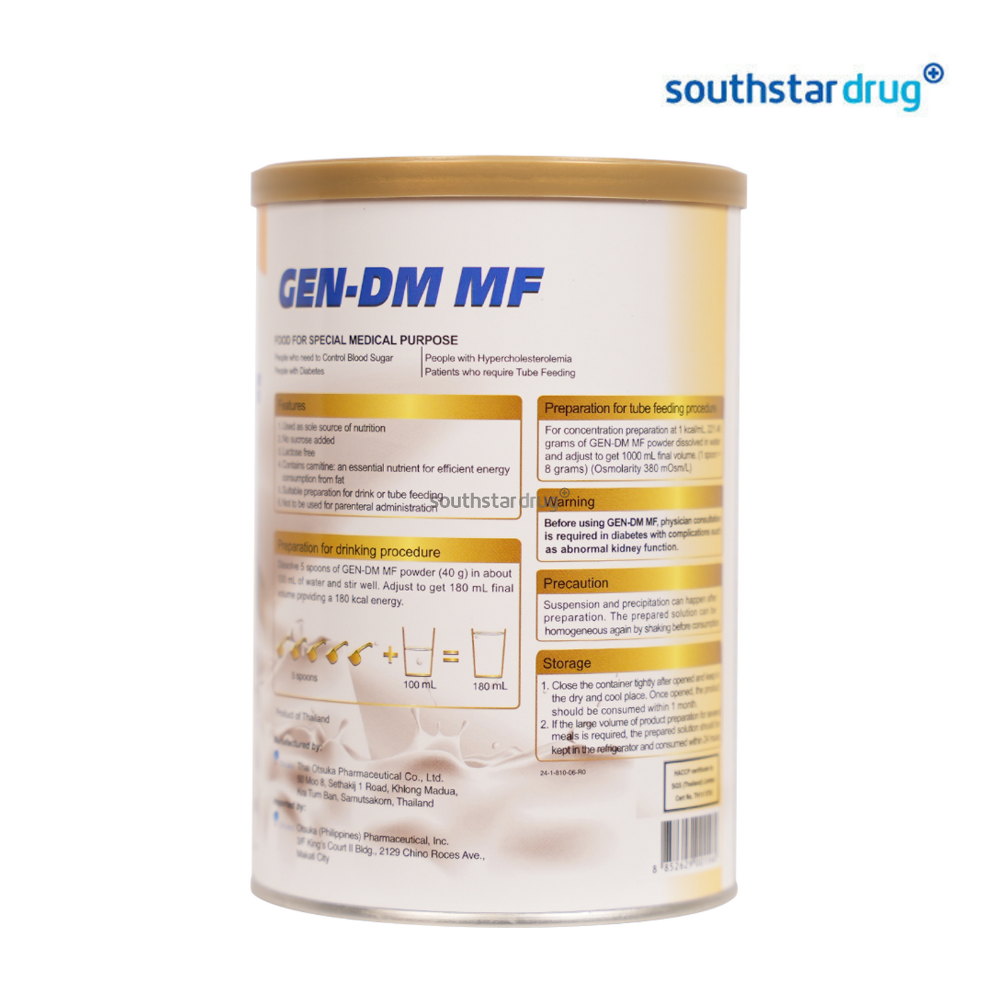 GEN-DM MF Vanilla Milk 400g Can
