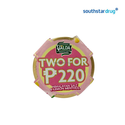 Valda Pastilles Himalayan Salt & Lemon Menthol 50g (2 Packs) – Soothing Freshness