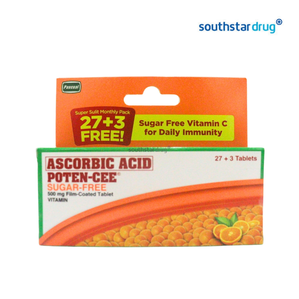 Potencee Sugar-Free Film-Coated Tablets 500mg 27+3 Pack