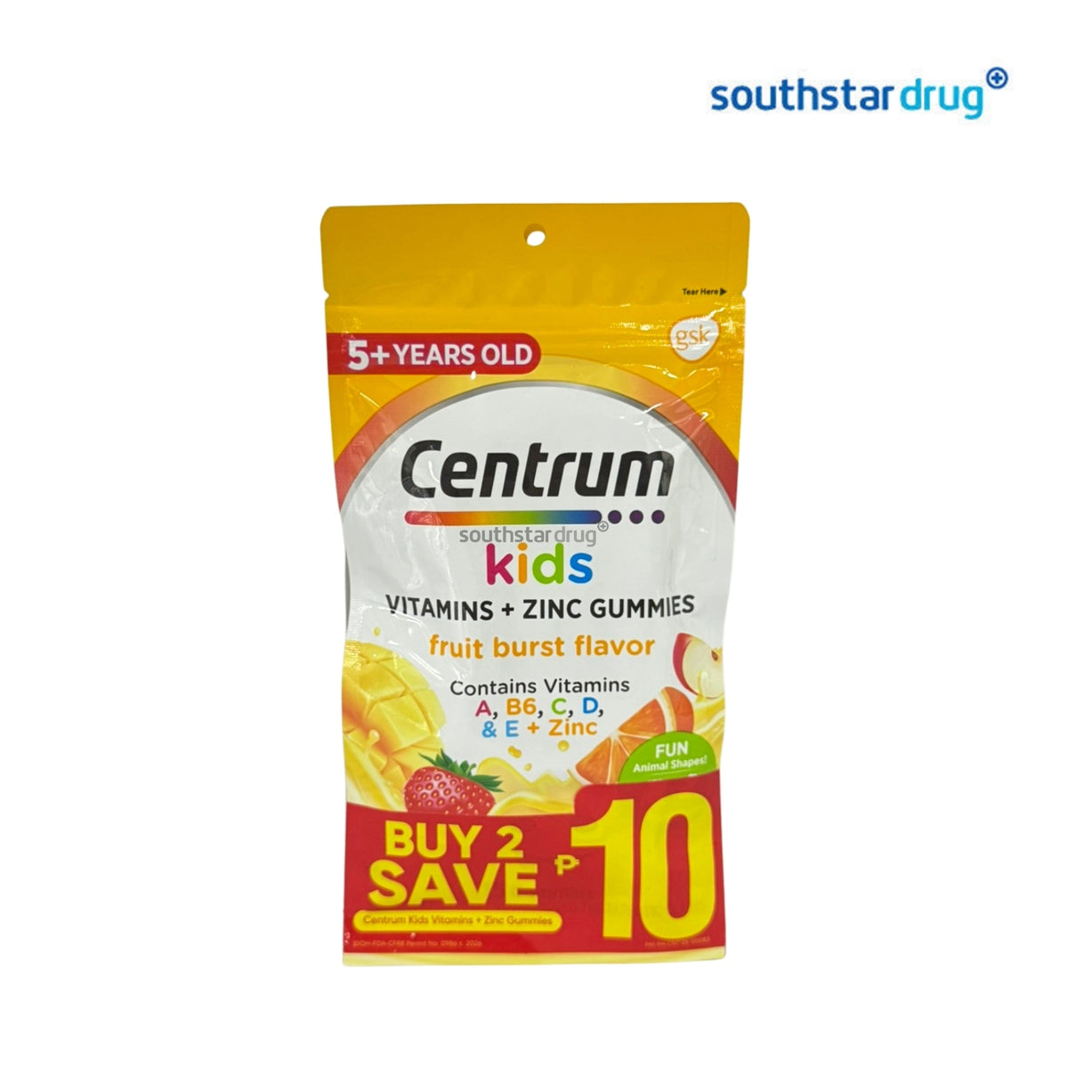 Centrum Kids Gummies Fruit Burst 30s (2 Sachets) – Multivitamin Support for Children