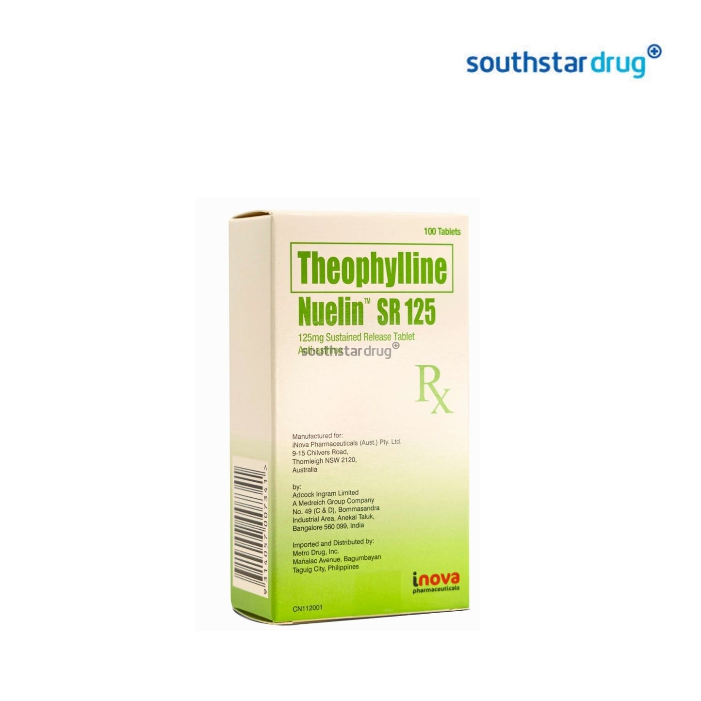 Rx: Nuelin SR 125mg Tablet