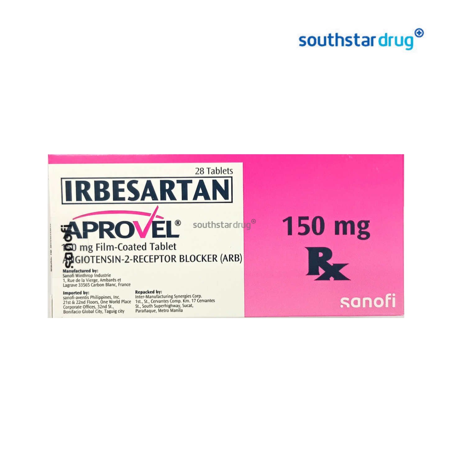 Rx: Aprovel 150mg Tablet