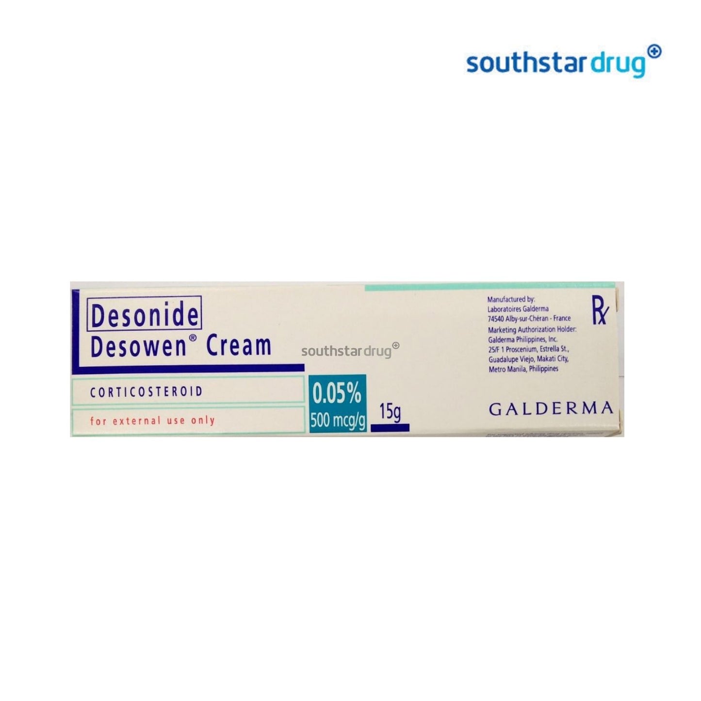 Rx: Desowen 0.05% 500mcg / g 15 g Cream