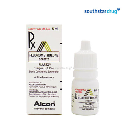 Rx: Flarex 1mg /ml (0.1%) 5ml Ophthalmic Suspension